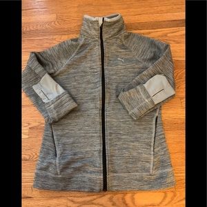 Grey Puma Zip Up Jacket